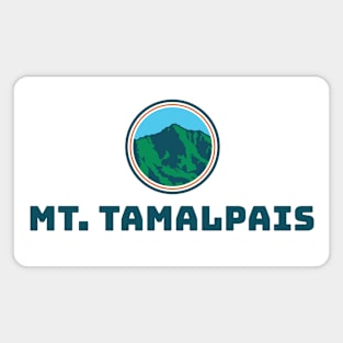 Mt. Tamalpais in circle with bold type Magnet